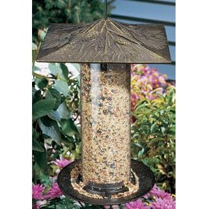 12 Inch Pinecone Tube Feeder, French Bronze by White Hall