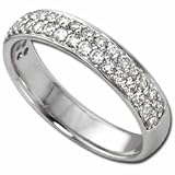 1/2 Ct.T.W. Round Brilliant Cut Diamonds, 14Kt. White Gold. Diamond Anniversary Band