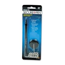 MMF Industries Chain-Riter Counter Pen And Base, Black Ink