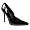 Black Patent. 4 1/2'' Heel