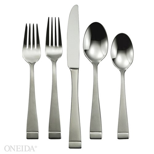 Oneida Mercer 53-Piece Stainless-Steel Flatware Set, Service for 8