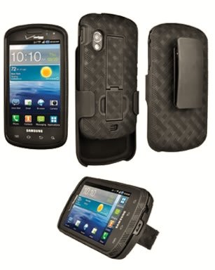 OEM Samsung Stratosphere I405 Droid Extended Shell Combo w/ Holster & Kickstand