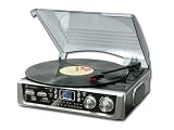 Soundmaster PL 520 Plattenspieler mt USB/Card Slot und Radio