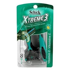 Schick Xtreme 3 Disposables Sensitive (Pack of 8)