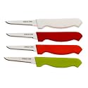 Farberware Classic Set of 4 Paring Knives, Mixed Colors