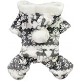 Casual Soft Dog Jumpsuit for Dog Coat Dog Hoodie Cozy Fashion Dog Clothes Pet Clothes,Grey,L