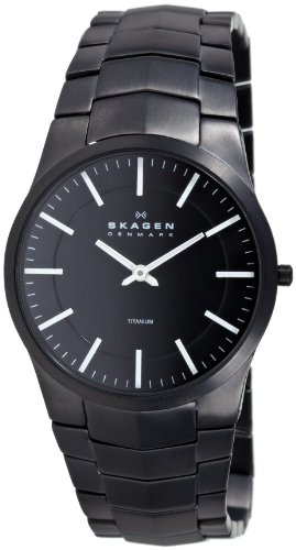 Skagen Herrenarmbanduhr Slimline Titan 694XLTMXB