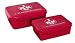 Sch�ne, handliche Brotdosen mit "Clip+Close-Verschlu�".
Material: Kunststoff.
Lebensmittelecht, f�r 
die Sp�lmaschine geeignet. 
Ma�e: ca. 16 x 12 x 7 cm und ca. 14 x 10 x 5 cm.
