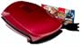 George Foreman GR26CBRD Family Size Plus Grill, Red