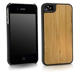 BoxWave True Bamboo Minimus iPhone 4S Case (Jet Black)