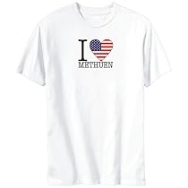 T-Shirt White " I Love Methuen " Massachusetts Usa City