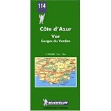 Michelin Map No.114 : Pays Varois - Marseille, Toulon, St-Raphael (France) (Multilingual Edition)