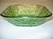  Colorful Recycled Art Glass Square Salad Bowl Kiwi 10.25\