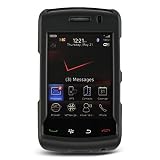 Premium Black Rubberized Hard Crystal Snap-on Case for the Blackberry Storm II 9550 (Verizon) - Black