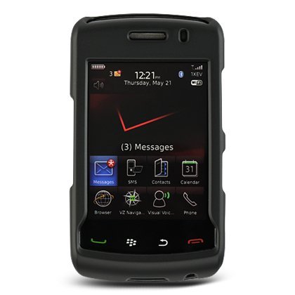 Premium Black Rubberized Hard Crystal Snap-on Case for the