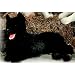 Plüti 1634-080-342 - Schäferhund-Gangel, schwarz - 80 cm