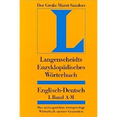 Langenscheidt Enzyklop�disches W�rterbuch Englisch - Der Gro�e Muret-Sanders. Englisch-Deutsch: Bd.1, A-M