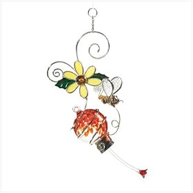 Flower and Bee Bird Feeder by SMK