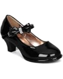 Little Angel Girls Tasha-685E Patent Bow Mary Jane Pump