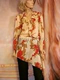 Dolce & Gabbana - $1495 New DOLCE & GABBANA Red Floral Sheer Tunic Top 38 / 4