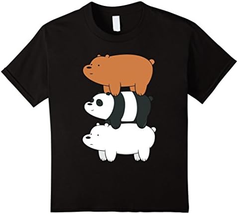 Kids We Bare Bears Tshirt 12 Black