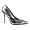 Silver Metallic Pu. 4 1/2'' Heel