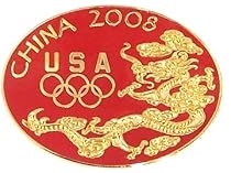 Beijing 2008 Olympics Dragon Five Rings Pin