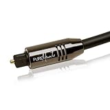 PureMounts - Premium Toslink Kabel. F�r optische und verlustfreie Audio �bertragung. Toslink Stecker auf Toslink Stecker. Farbe: Schwarz. L�nge: 5,00m kurz, geeignet f�r PS3, Sky, Sky HD, LCD, LED, LCD, Blu-ray, Heimkino-Anlagen, AV-Verst�rkervon "PureMounts"