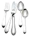 Reed & Barton Hammered Antique 18/10 Stainless Steel 5-Piece Place Setting, Service for 1