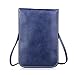 Bosam Soft faux Leather Crossbody cell phone purse bag for woman with strap (Blue)