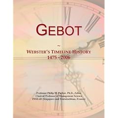 Gebot: Webster's Timeline History, 1475 - 2006