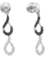 14KT White Gold 0.34 CTW Diamond Fashion Earring