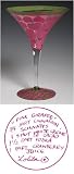 LOLITA Love My MARTINI GLASS Pink Giraffe Animal Print NEW!