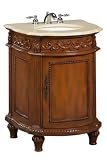 Thumbnail image for Chelsea 26 Inch Antique Oak Sink Cabinet with Cream Granite Top, CREAM 26″W, ANTIQUE OAK