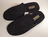 Corduroy Slippers, Dark Blue 10 inch