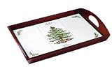 Spode Christmas Tree Wooden Tile Tray