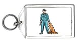 Keychain with watcher, alsatian, dogs, shepherd, sheepdog, guard, police, security, german, watchman, dog