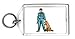 Keychain with watcher, alsatian, dogs, shepherd, sheepdog, guard, police, security, german, watchman, dog