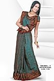 IMAGE OF Bhanupriya Georgette Indian Sari saree with Embroidery