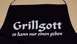 GRILLGOTT - ES KANN NUR EINEN GEBEN; Grillen - Schrze, schwarz