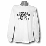 Beating Colorectal Cancer Together Long Sleeve T-shirt Large White