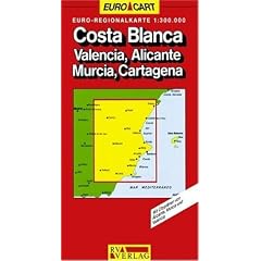 Spain Map: Costa Blanca/Valencia/Alicante/Murcia/Castegna Sheet 6 (GeoCenter Euro Map)
