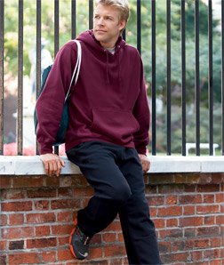 Weatherproof Adult Cross Weave Open Bottom Sweatpant (7766)