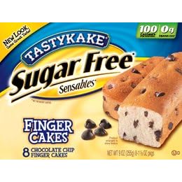 Tastykake Sensables Sugar-Free Chocolate Chip Finger Cakes Reviews