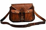 Vintage Bag Unisex Cross Shoulder Laptop Leather Messenger Bag