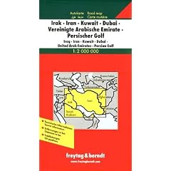 Irak, Iran, Kuwait, Dubai, VAE, Persischer Golf  1 : 2 000 000. Autokarte mit Ortsregister (Road Maps)