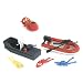 Ocean Explorer 28 Piece Playset: Scuba Diver Figures with Higgins Boat, Torpedo Craft, and Raft_s-1
