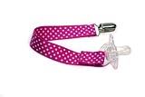 BooginHead BinkiGrip Pacifier Holder in Pink Polka Dot