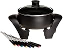 West Bend 88533 3-Quart Electric Fondue Pot, Black