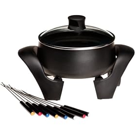 West Bend 88533 3-Quart Electric Fondue Pot, Black